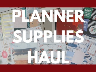 PLANNER SUPPLIES HAUL. Etsy Stickers, Washi, Dashboards, and More!