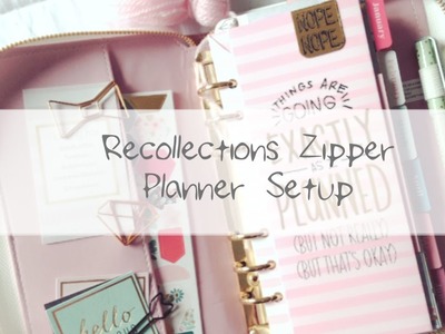 Recollections Zipper Planner Setup