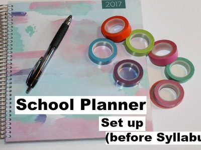 School Planner Setup | Before Syllabus