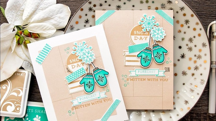 Snowy Winter Card with Planner Products