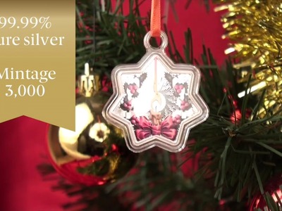 Stunning star shaped Christmas coin makes great tree decoration