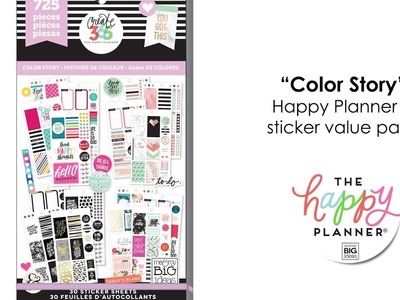 Value Pack Stickers - Color Story - Happy Planner® Preview