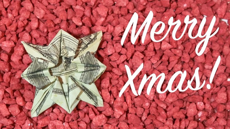 BEST money gift: Christmas Star Origami