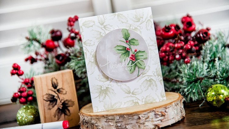Christmas Card with 3D Shading Stamps