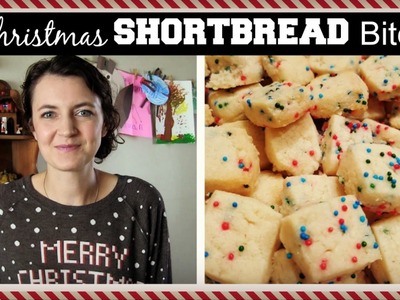Christmas Funfetti Shortbread Bites | Cookie Collab!