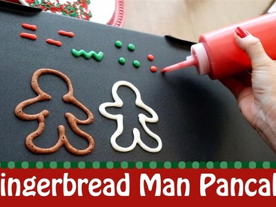 Christmas Gingerbread Tutorial pancake art by Jenni Price
