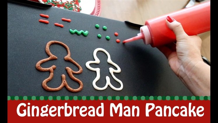 Christmas Gingerbread Tutorial pancake art by Jenni Price