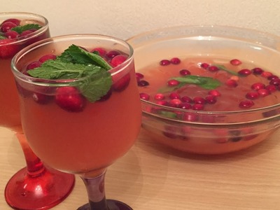 CHRISTMAS PUNCH RECIPE! VERY EASY- VLOGMAS DAY 8