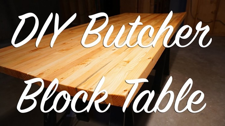 Custom DIY Butcher Block Table Top