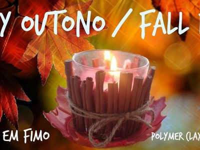 Diy de Vela em Fimo. Diy Polymer Clay Candle