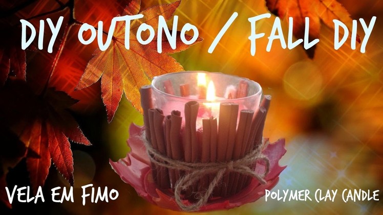 Diy de Vela em Fimo. Diy Polymer Clay Candle