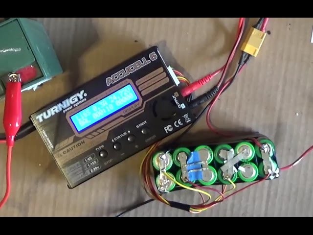 DIY: How to Balance charge Li ion. Lipo battery pack w. a balance charging cable Imax B6 Accucell 6