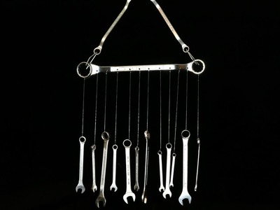 DIY Man Cave Projects, Making a Wind Chime from Wrench Tools or Spanners. Hang near Workshop Garage