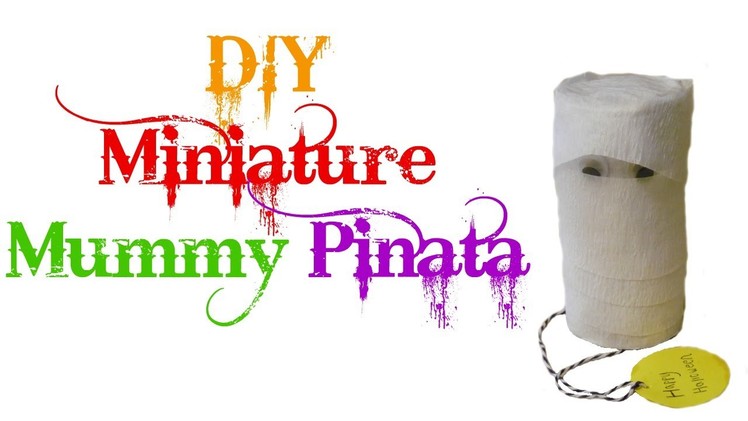DIY mini Halloween Mummy Pinata