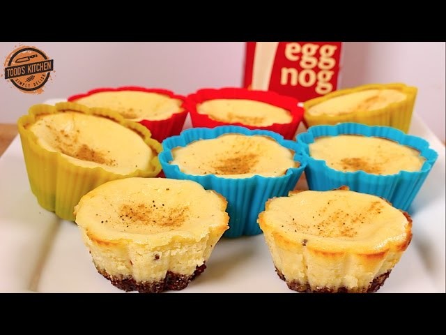 Eggnog Cheesecakes - Cupcakes - Christmas dessert recipe
