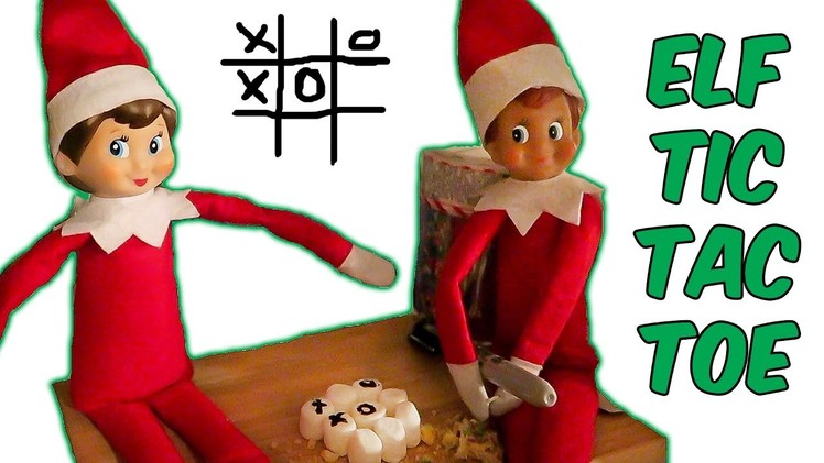 Elf on the Shelf Play Tic Tac Toe & Eat Christmas Cookies PLUS Real Snow Day 11
