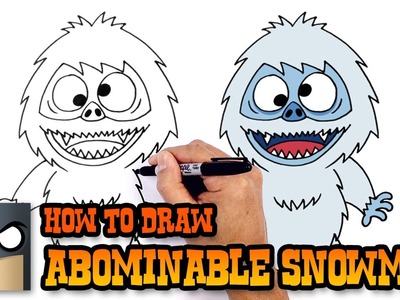 How to Draw Abominable Snowman | Christmas Drawing Lesson