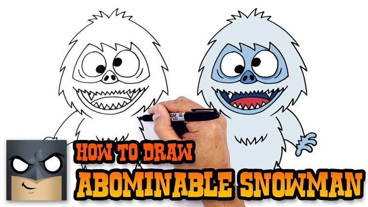 How to Draw Abominable Snowman | Christmas Drawing Lesson