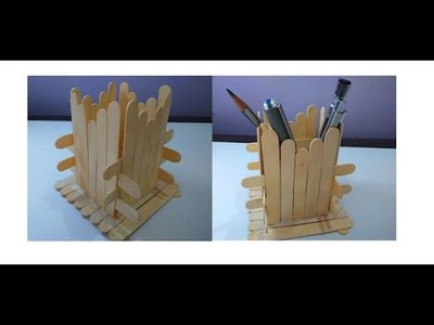 @@How to Make || DIY || Popsicle || Pen Stand || Holder || craft@@