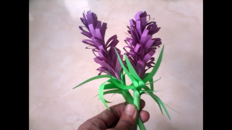 Paper Flower - Lavender Flower Origami (Papiroflexia) - Craft