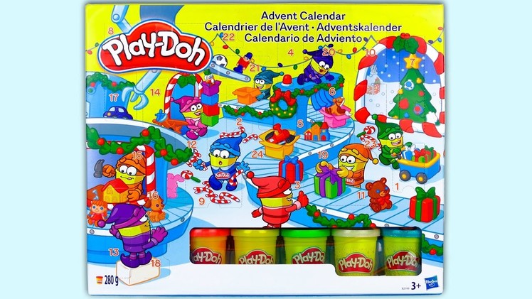 Play-Doh Advent Calendar for Kids and Babies, Christmas Play Dough Surprise Toys, New Year 2017