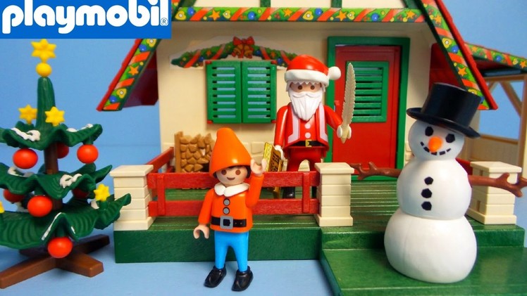 Playmobil Christmas Santa Claus House unboxing and playing | Playmobil 5976