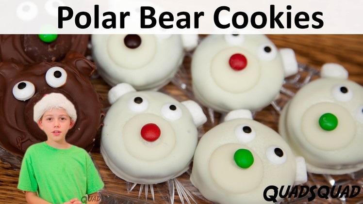 Polar Bear Christmas Cookies - Kitchen Adventures with Ethan