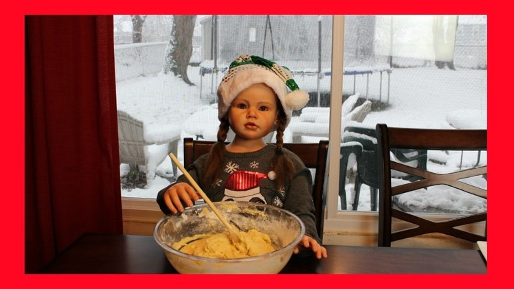 Reborn Child Makes Christmas Cookies ?!