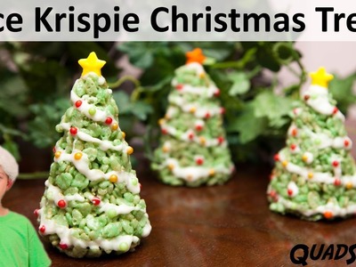 Rice Krispie Christmas Trees for Kids - Kitchen Adventures with Ethan
