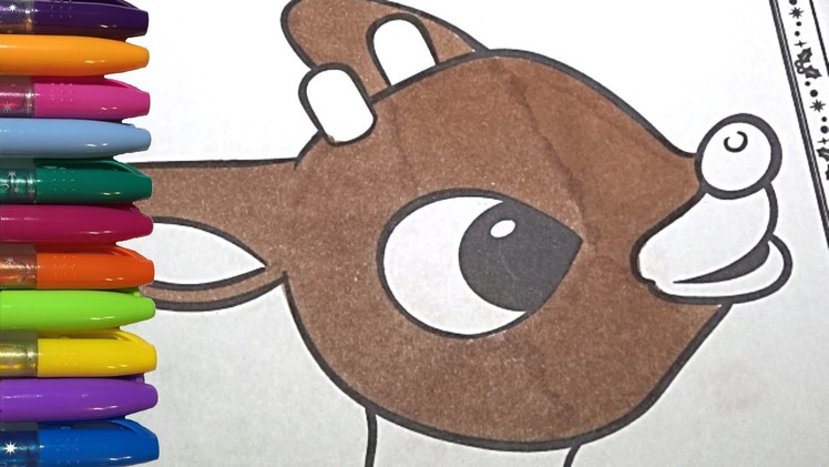 RUDOLPH THE RED-NOSED REINDEER | Christmas Coloring