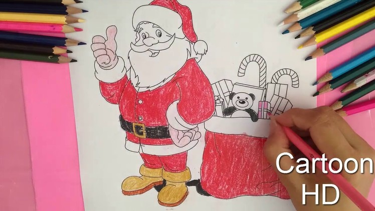 Santa Claus Coloring For Kids, merry Christmas,  - Cartoon HD #21 ✔