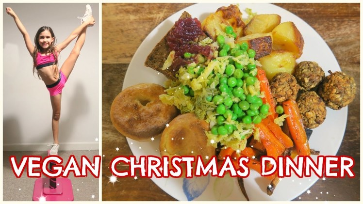 VEGAN CHRISTMAS DINNER | ELSIE'S NEW CHEER STUNT STAND