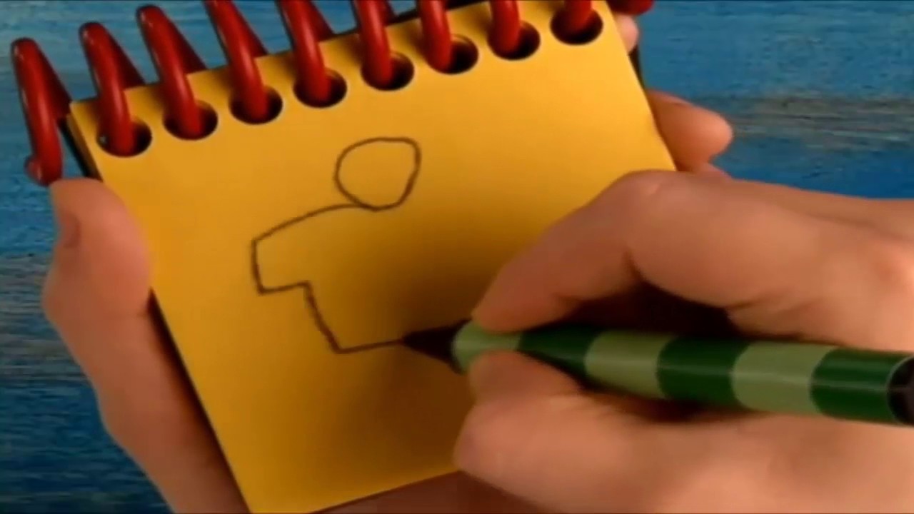 Blues Clues UK How To Draw A Giant Notebook Instrumental YouTube