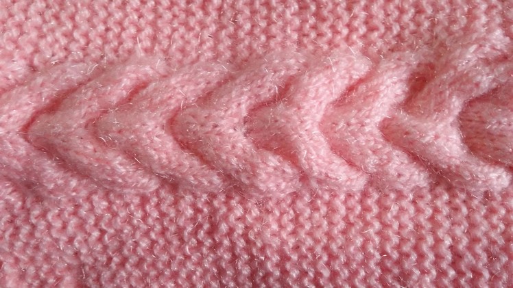 Cable Knitting Pattern for Ladies Cardigan Design no # 9 (महिलाओं के लिए कार्डिगन बुनाई डिजाइन  # 9)