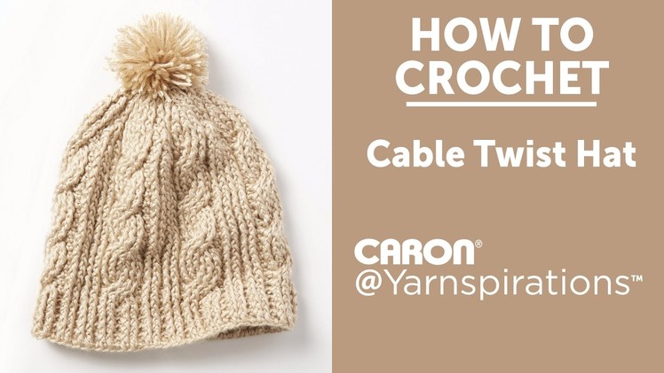 Crochet Cable Twist Hat