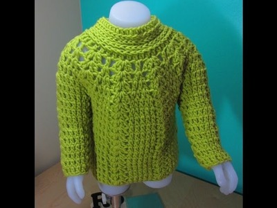 Crochet girl sweater for beginners
