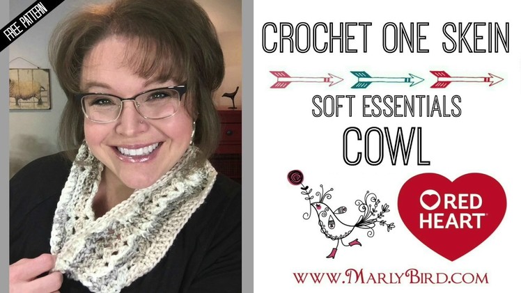 Crochet One Skein Soft Essentials Cowl