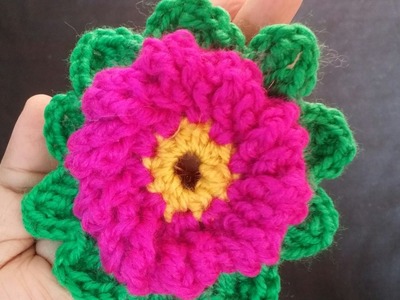 Crochet velvety flower tutorial