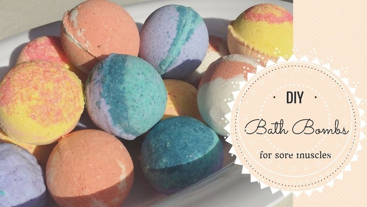 DIY Bath Bombs for Sore Muscles