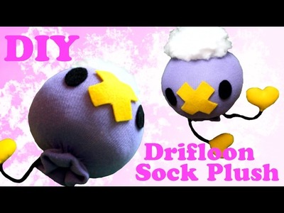 ❤  DIY Drifloon Sock Plush! How To Make A Cute Pokemon Plushie~ ❤