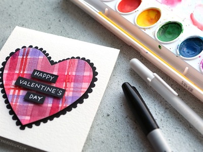 DIY Easy Valentine's Day Card with Minimal Supplies #2 (2017 Miniseries)