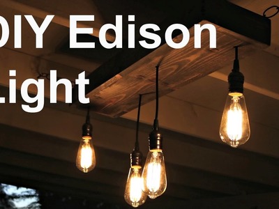 DIY Hanging Edison Light