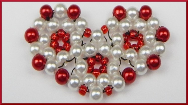 DIY | Herz aus Perlen basteln | Valentinstag | Beaded heart with pearls | Valentines day