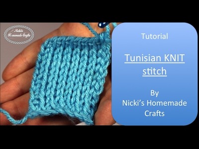Easy Tutorial: How to do the TUNISIAN KNIT STITCH