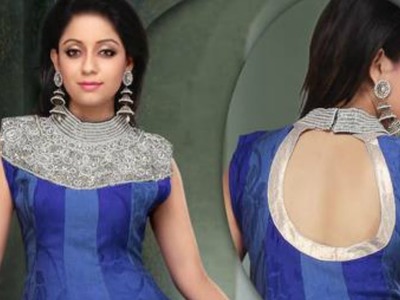 How To Cut And Stitch Designer Neckline With Front Back Collar