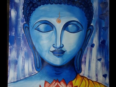 How to draw Buddha Step By Step tutorial of Acrylic Buddha