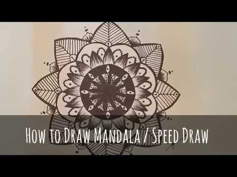 HOW TO DRAW Mandala. Speed Draw