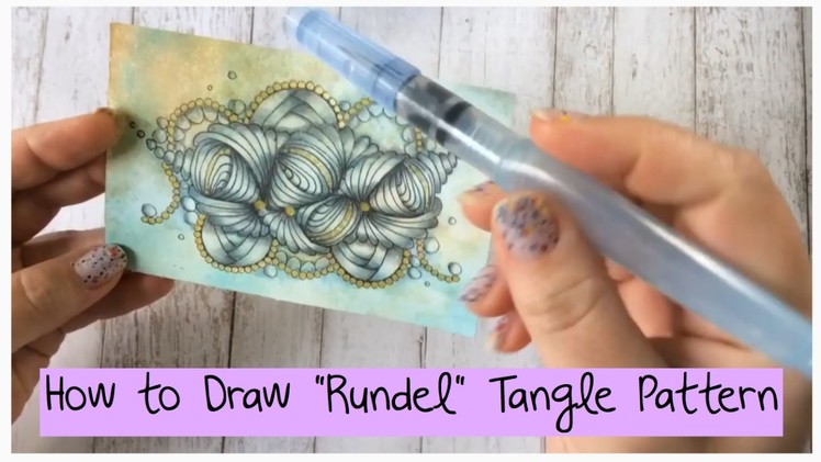 How to draw "Rundel" Tangle Pattern Lesson 15