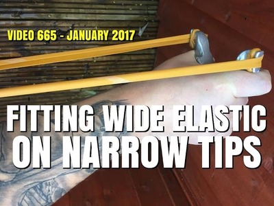 HOW TO FIT WIDE ELASTIC ON NARROW FORK TIPS - CATAPULT SLINGSHOT