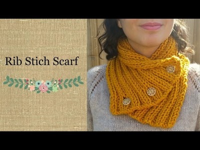 How to Knit a Simple and Fast Scarf (Rib Stitch)